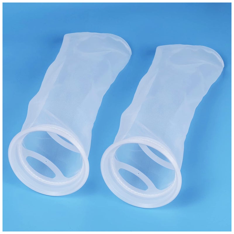 Conie ZCONIEY Large Aquarium Filter Bags 7" Opening x 17" Long Nylon Filter Socks 75 Micron Felt Filtration 2Pack - Image 1